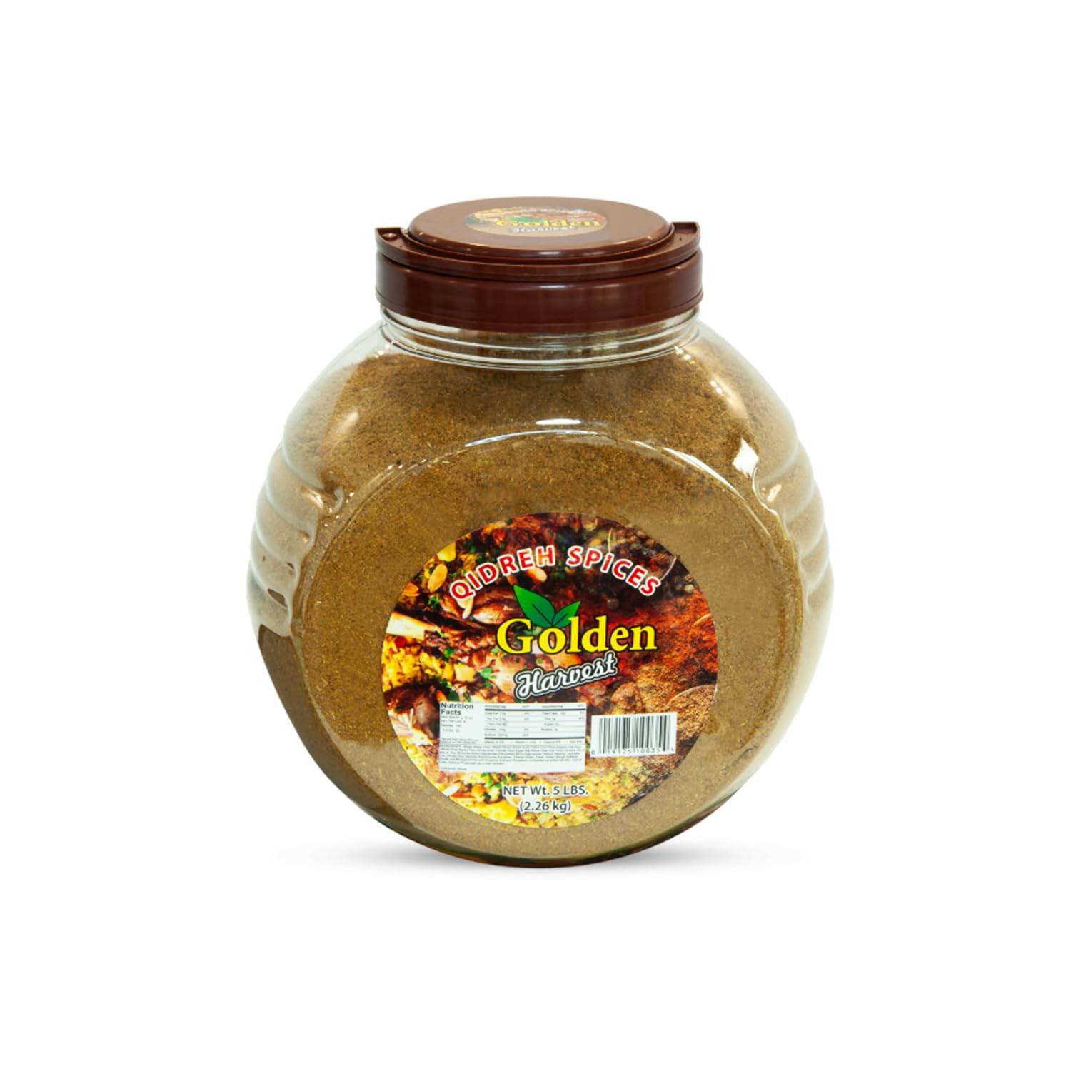 Golden Harvest Qidreh Spice Blend - 5 lbs (2.26kg) Bulk Pack - Authentic Jordanian & Middle Eastern Seasoning - All Natural, Non-GMO, Gluten-Free