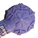 Original Chocolatey Candies in Cane with Snowflake Topper - 1.5 oz, Metallic White, Blue, Purple & Green Candies, Festive Lavender Tube for Holiday