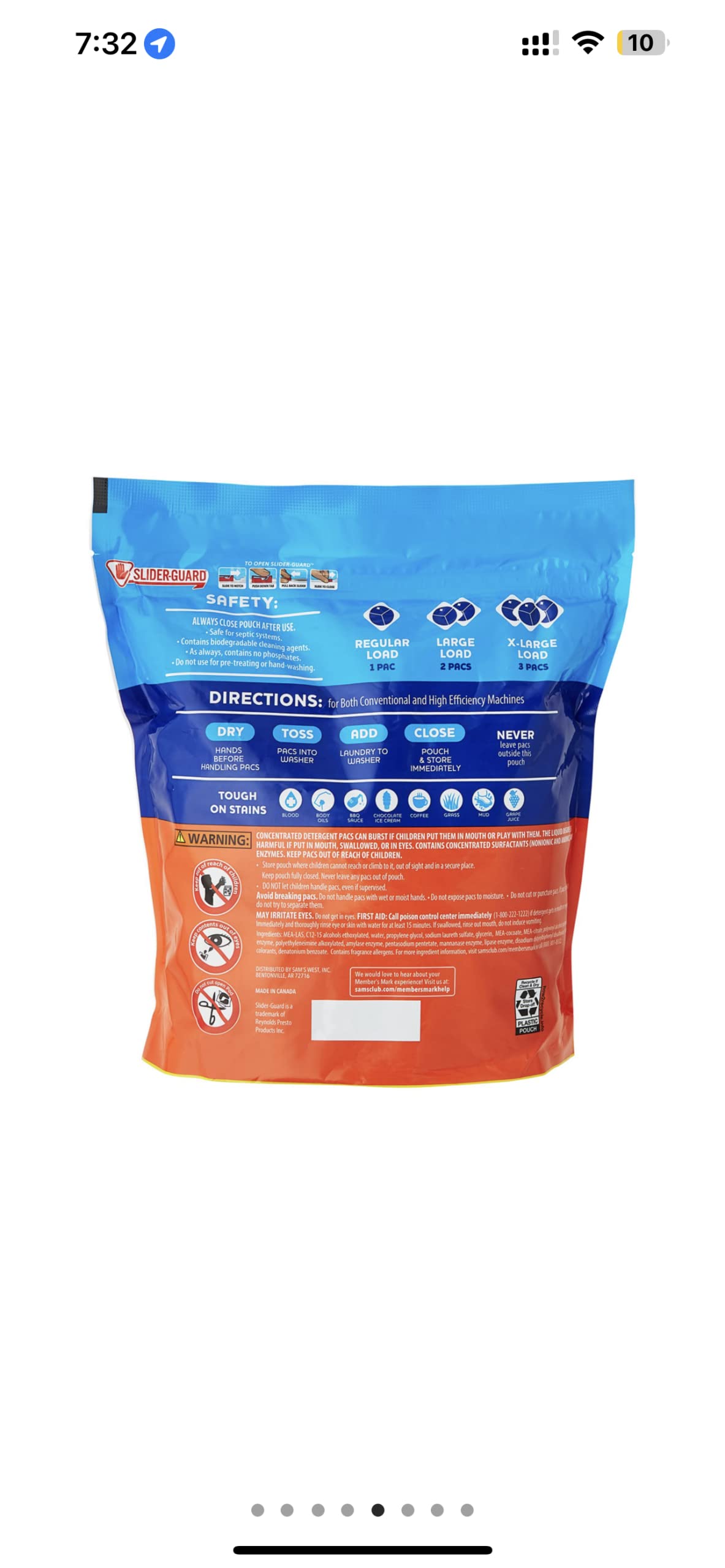 Ultimate Clean Laundry Detergent Power Pacs (130 loads)
