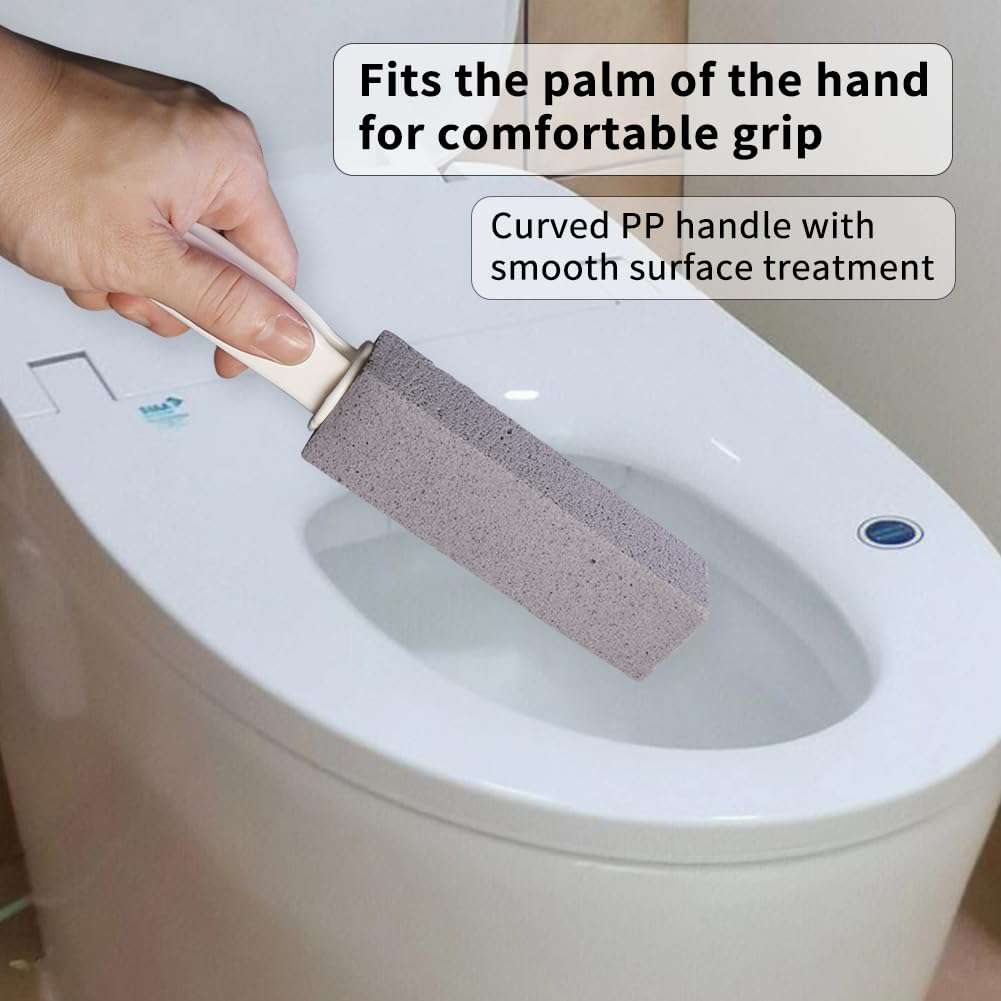Pumice Stone for Toilet Cleaning, Pumice Cleaning Stone with Handle, Toilet Cleaner, Pumice Stone, Toilet Wand, Toilet Bowl Cleaner Brush, Toilet
