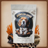 Howlin Java Mushroom Coffee, Premium Ground Coffee with 1 gram each of Lion's Mane, Chaga, and Cordyceps. Increase Energy, Focus, and Immunity
