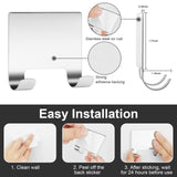 14 inch Shower Squeegee Stainless Steel Squeegee All-Purpose Glass Squeegee for Shower Doors Mirror Tile Bathroom, Window and Car Glass with Door