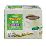 Wegmans Decaf, Medium Roast, Single Serve Coffee Capsules 12 Count Box