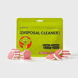 CECEBEAR Garbage Disposal Cleaner and Deodorizer Tablets, 24 Pack, Foaming Kitchen Sink Drain Cleaner, Peach Scent, Helps Maintain a Clean Disposal