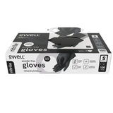 OWELL® Professional Grade Black Disposable Nitrile Gloves MEDIUM, 100 ct - 4 Mil Food Safe, Medical Exam, Powder-Free, Latex-Free, Chemical Resistant