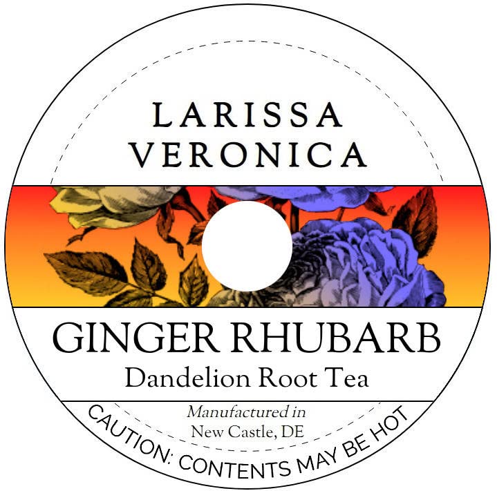 Ginger Rhubarb Dandelion Root Tea (Single Serve K-Cup Pods) (12 pods, ZIN: 576579) - 2 Pack