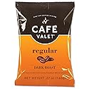 Café Valet Regular Dark Roast Single Serve Coffee Packets - 84 Count - For Use with Café Valet Single Serve Cofee Makers - Disposable Brew Basket