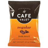 Café Valet Regular Dark Roast Single Serve Coffee Packets - 84 Count - For Use with Café Valet Single Serve Cofee Makers - Disposable Brew Basket