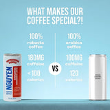 Nguyen Coffee Supply - Cinnamon Coconut: Vietnamese Cold Brew, Iced Coffee, 100% Robusta, Low Sugar, Dairy-Free, 7.5 fl oz cans [12 Pack]