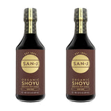 San-J - Organic Shoyu Soy Sauce - Made with Wheat and Whole Soy - Specially Brewed - 20 oz. Bottles - 2 Pack