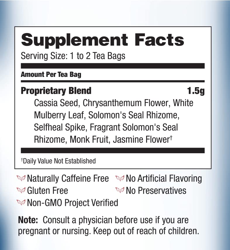 Bravo Tea Healthy Eyes Caffeine Free 20 Tea Bags