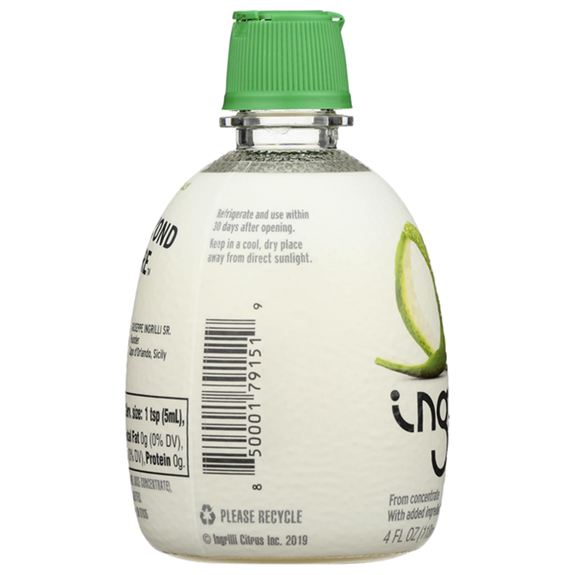 Ingrilli 100% Lime Juice from Concentrate, 4 Fl Oz Squeeze Bottles (Pack of 6)