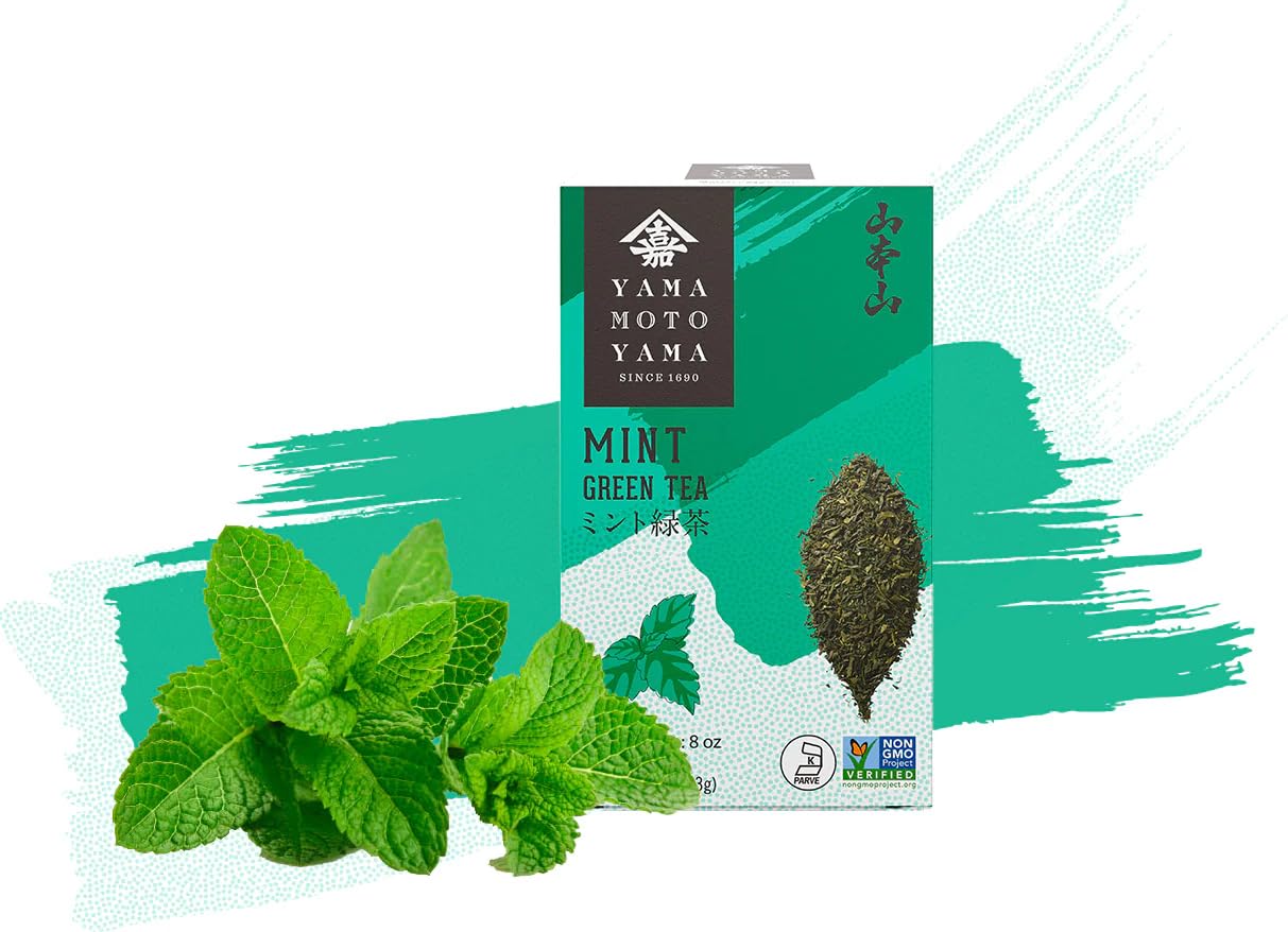 Yamamotoyama Mint Green Tea, 18 bags