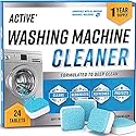 Washing Machine Cleaner Descaler 24 Pack - Deep Cleaning Tablets For HE Front Loader & Top Load Washer, Septic Safe Eco-Friendly Deodorizer, Clean
