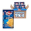 Dux, Original Crackers, Salty & Crunchy, Enjoy Anytime, 8.82 Ounce, 1 Box contains 4 Bags, each with 9 Individual Packs and every pack includes 3