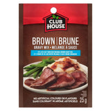 Club House Brown 25% Less Salt Gravy Mix, 25g/1oz., (Imported from Canada)