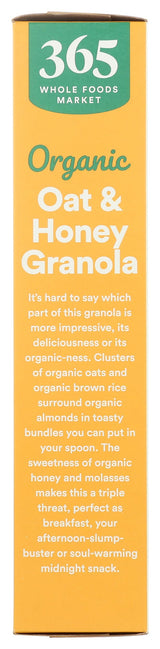 365 by Whole Foods Market, Organic Oat & Honey Granola, 17 Ounce
