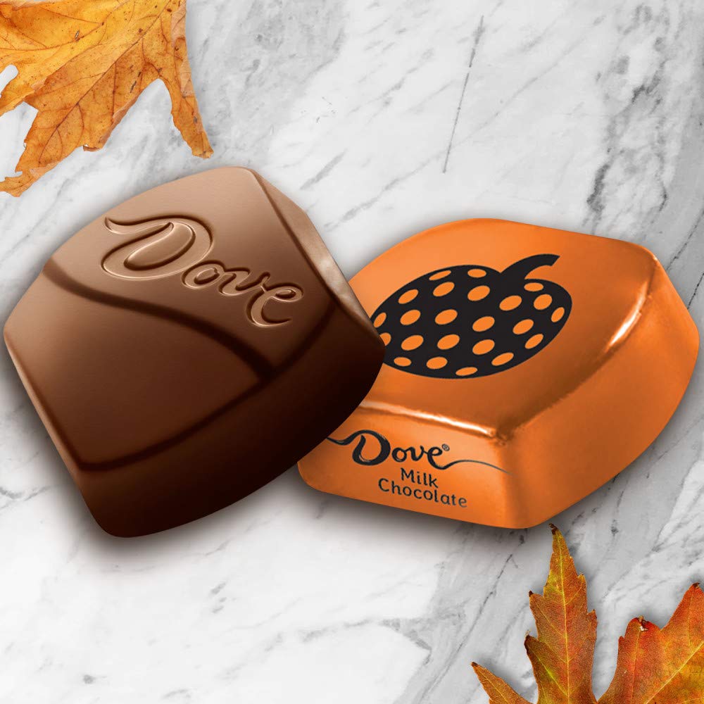 DOVE PROMISES Milk Chocolate Pumpkins Autumn Fall Treats Halloween Candy, 8.87oz