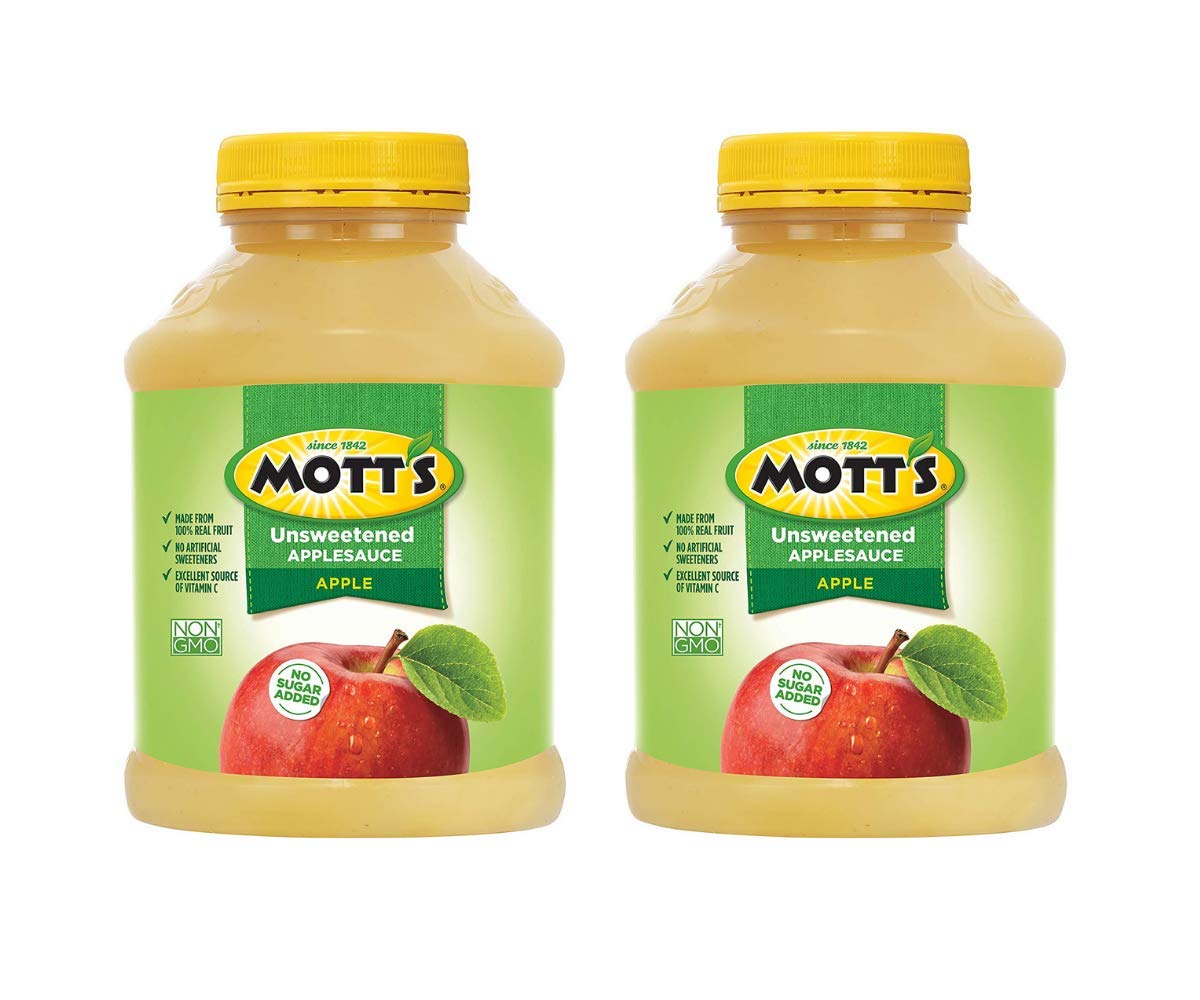 Healthy Snack or Side Dish, Mott’s Unsweetened Applesauce, Made from Real Fruit, No Sugar Added and an Excellent Source of Vitamin C, Make Healthy