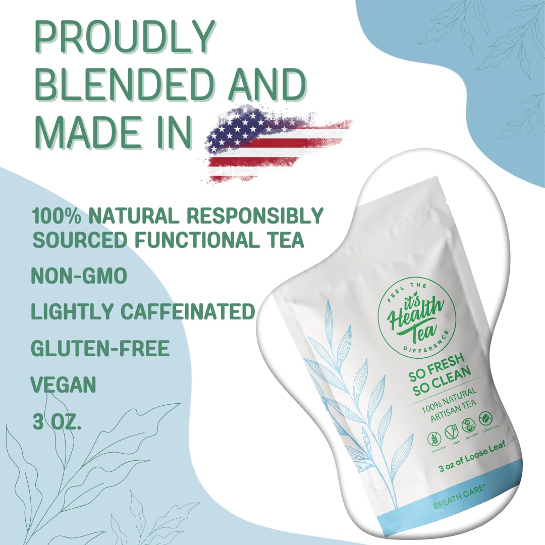 So Fresh, So Clean Herbal Tea - Fresh Breath Support & Oral Comfort* | 3 oz. Loose Leaf with 35 Empty Tea Bags Included