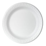 DART Concorde Foam Plates, 9", White, Carton Of 500
