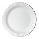 DART Concorde Foam Plates, 9", White, Carton Of 500