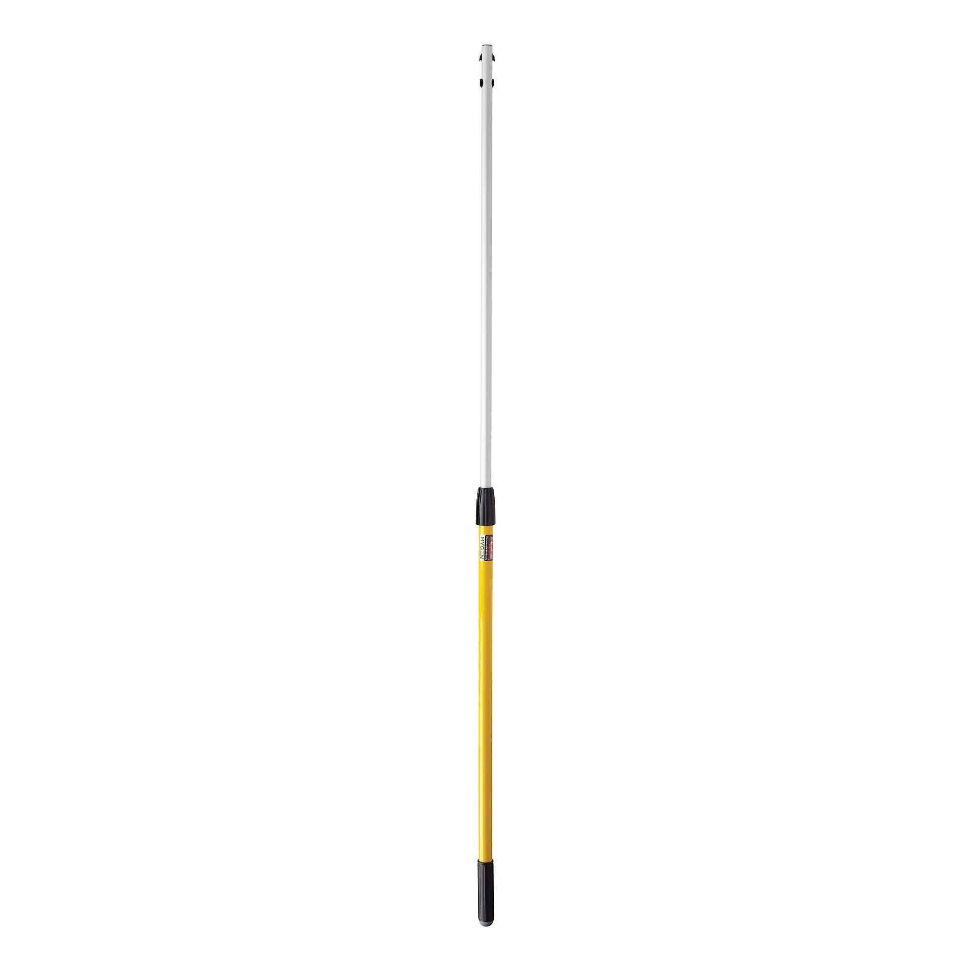 Rubbermaid Commercial Products HYGEN Quick-Connect Adjustable Extension Handle/Pole, Lightweight Cleaning Tool for Floors/Walls/Ceilings/Windows