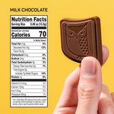 AWAKE - Caffeinated Chocolate Bites - Milk Chocolate, 50 Bites - 50mg Caffeine - Individually Wrapped Energy Bites - Coffee Alternative - Fairtrade