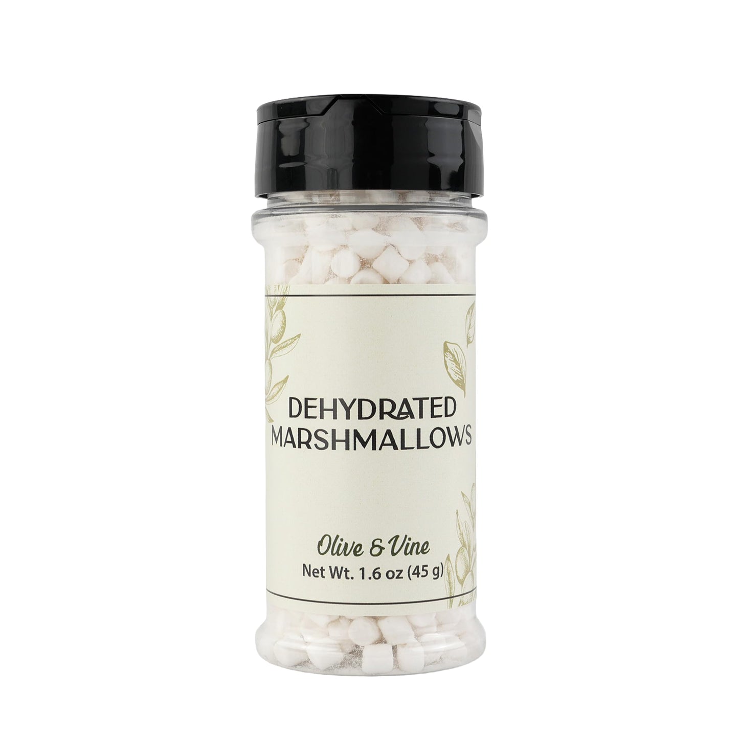Olive & Vine Dehydrated Marshmallow, Sweet Flavor, For Hot Cocoa & Baking, Rich Tradition, Authentic Taste, For Global Recipes (1.6 Ounce)