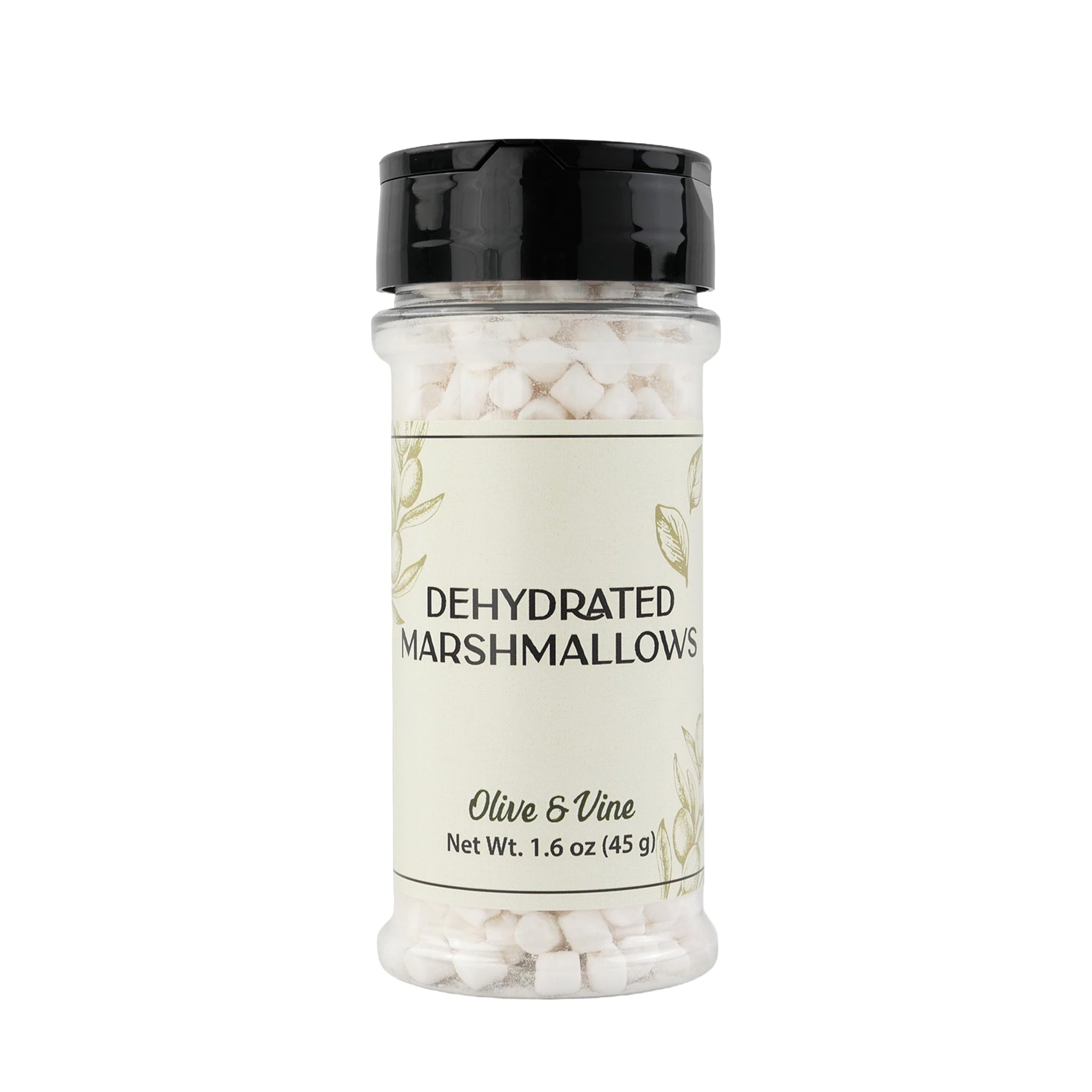 Olive & Vine Dehydrated Marshmallow, Sweet Flavor, For Hot Cocoa & Baking, Rich Tradition, Authentic Taste, For Global Recipes (1.6 Ounce)