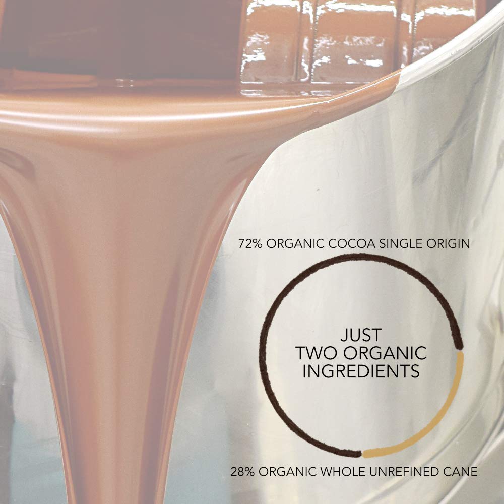 Nibble Chocolate Madagascar 72% | 3 Pack | Certified Organic | Vegan | 2 Ingredients | Gluten & Soy Free |