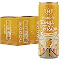 Happie Fungi Fusion Mango - Sparkling Mushroom Drink with Lion's Mane (900mg), Cordyceps (700mg) & Red Reishi (400mg) - Plant-Based Nootropic, 40
