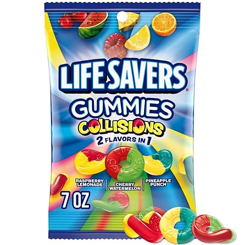 Life Savers, Gummies Collisions Gummy Candy, 7 Ounce