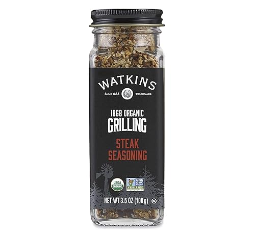 Watkins 1868 Organic Grilling Steak Seasoning, 3.5oz (Pack of 1)