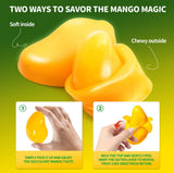 Gummy 4D Fruit Filled Candy Fruit Snacks Pineapple Flavor Soft and Chewy Gluten Free (Mango)