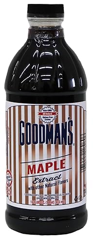 Goodman's Natural Maple Extract - Gluten-Free, Non-GMO, Kosher, Low Carb & Low Calorie, Low Alcohol, No Artificial Color, No Animal Products, No Sugar