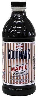 Goodman's Natural Maple Extract - Gluten-Free, Non-GMO, Kosher, Low Carb & Low Calorie, Low Alcohol, No Artificial Color, No Animal Products, No Sugar