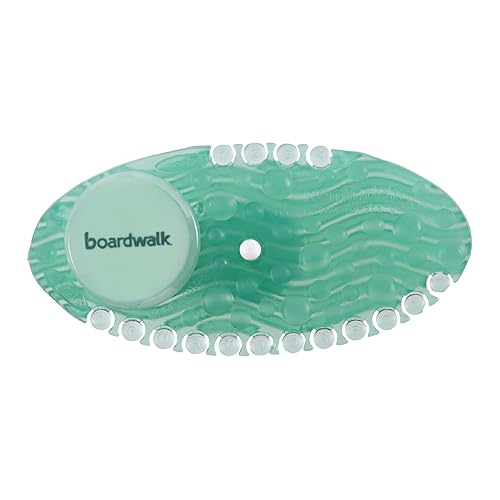 Boardwalk CURVP010I060M02AAS8100 Solid Curve Air Freshener - Cucumber Melon Fragrance, Green (10/Box)