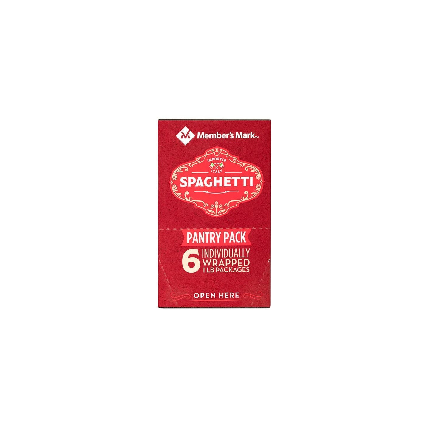Member's Mark Spaghetti Pasta Pantry Pack, 1 Pound (Pack of 6)