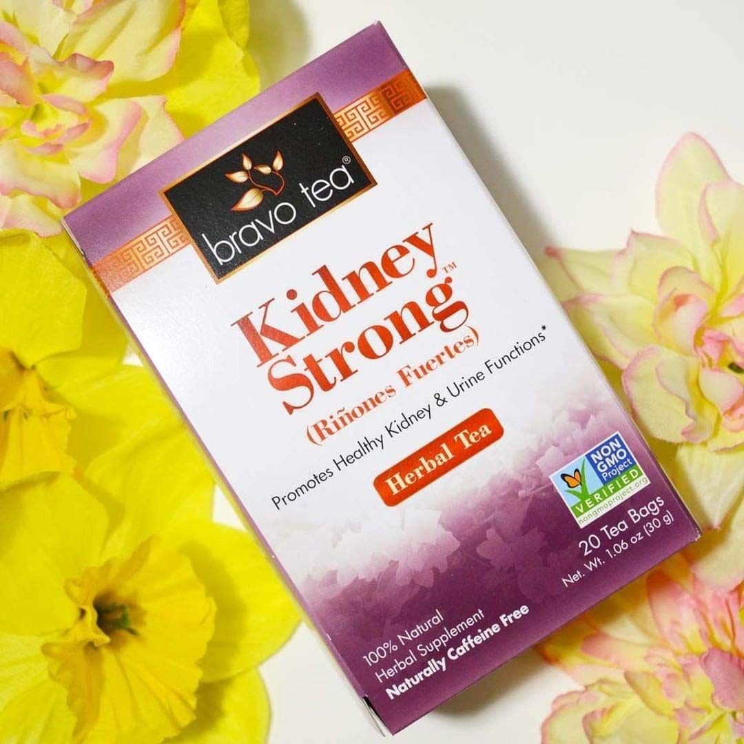 Bravo Teas Kidney Strong Herbal Tea, Caffeine Free, 20 Tea Bags (Four Pack)