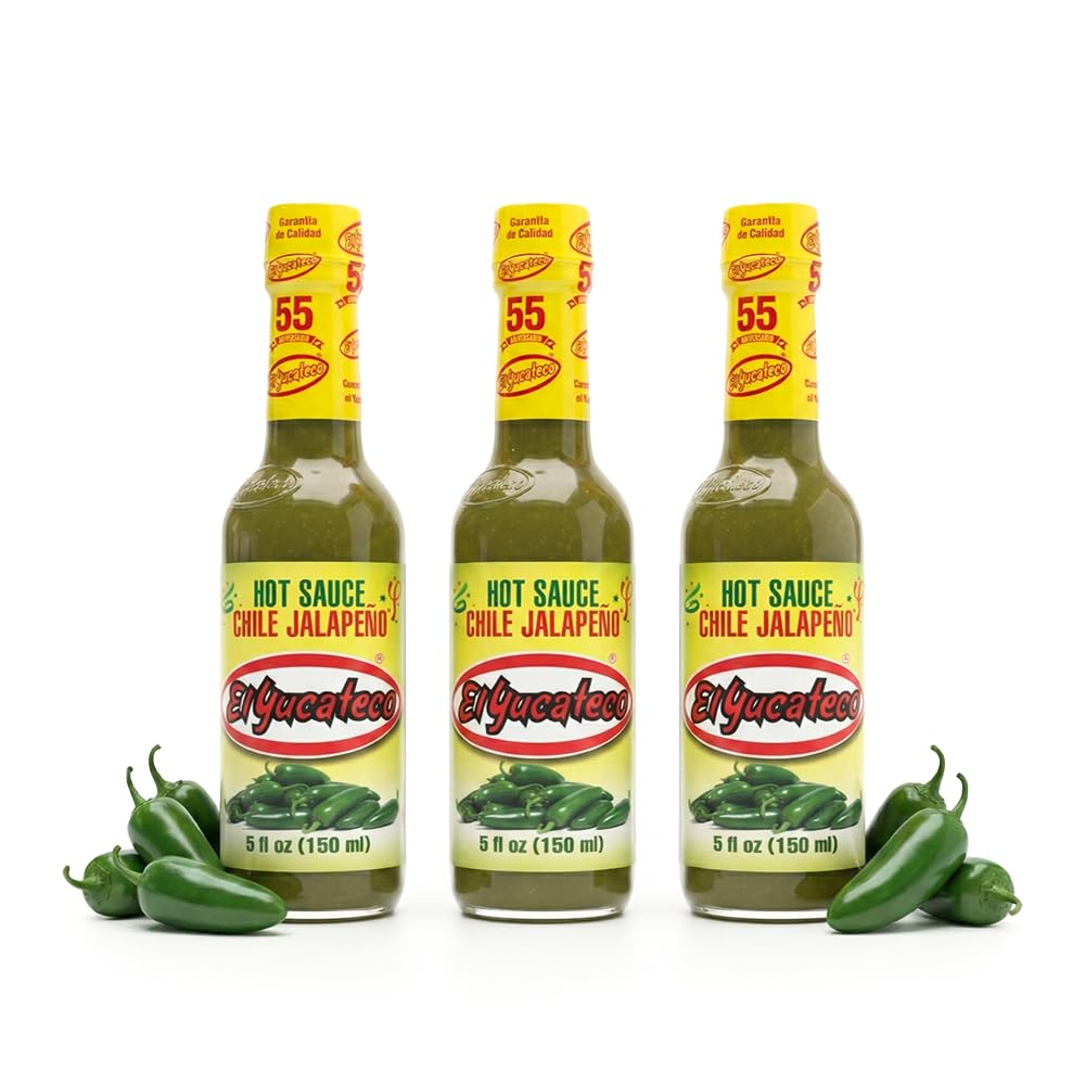 El Yucateco Hot Sauce, Chile Jalapeno, 5 Ounce - (Pack of 3)