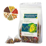 Liuhbn Chrysanthemum And Cassia Seed Tea (5g x 30 packs) - A Traditional Herbal Tea Made From Cassia Seed, Wolfberry, Dried Tangerine Peel, licorice