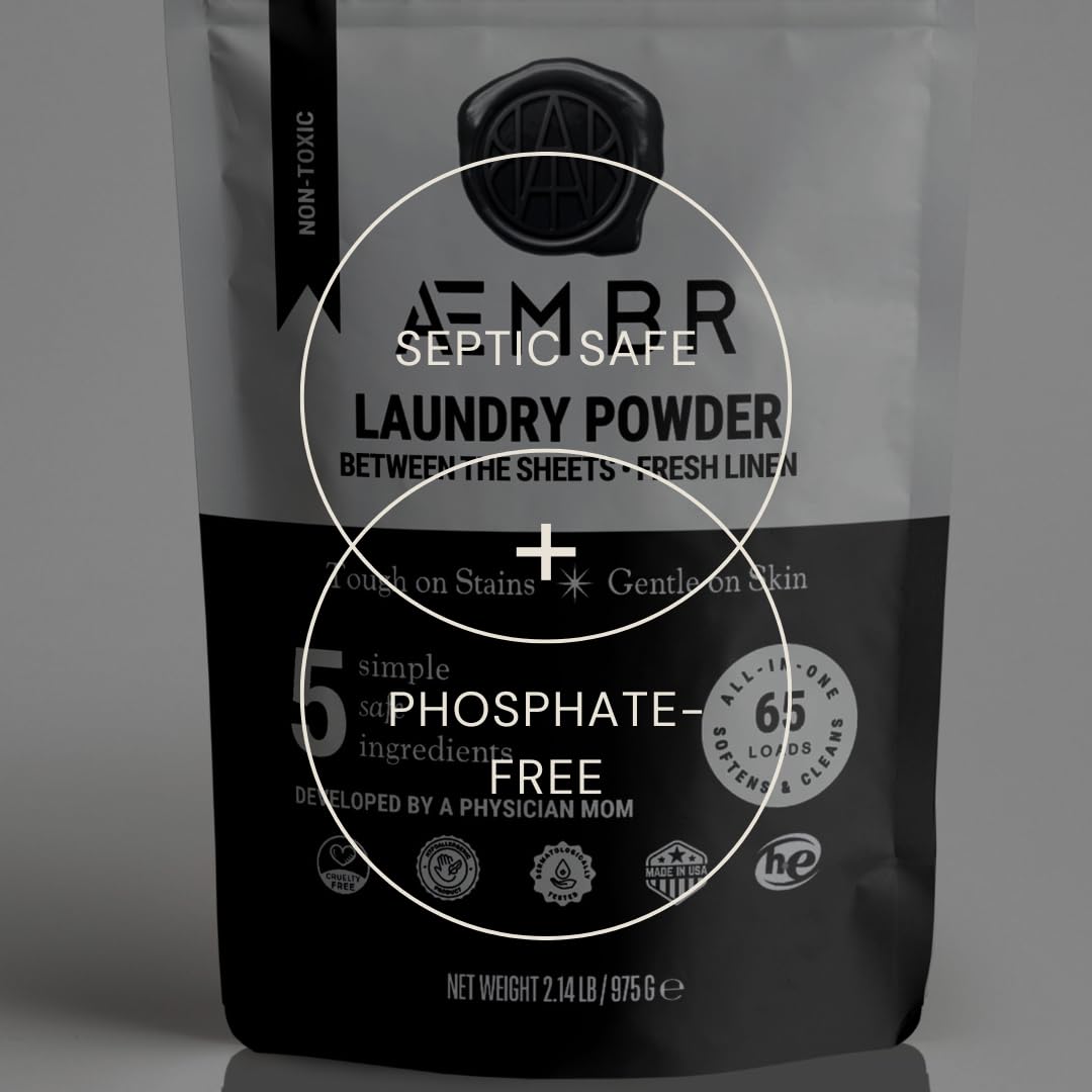 AEMBR Luxury Laundry Powder | Clean Natural Non-Toxic Healthy Laundry Detergent | Made in USA with Natural Ingredients | Fjord Scent (Wood Sage & Sea