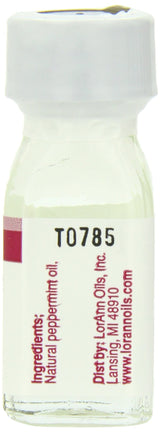 LorAnn Peppermint Oil SS Natural Flavor, 1 dram bottle (.0125 fl oz - 3.7ml - 1 teaspoon)- 12 pack