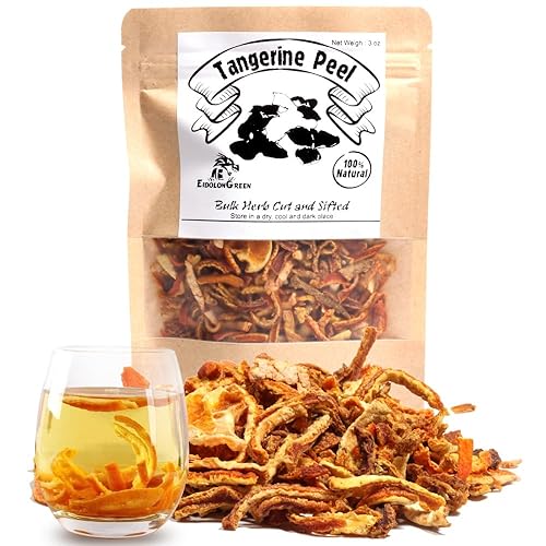 EidolonGreen [China Medicinal Herb] Dried Tangerine Peel Tea/Dried Mandarin Orange Peel/Chenpi/??/?? ?/??? ? Dried Bulk Herbs 88g (3 Oz)