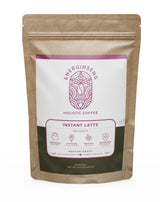 Energinseng Mushroom Coffee Instant Latte - Lion’s Mane, Reishi, Ginseng Adaptogen Coffee - Instant Coffee Alternative for Energy & Focus - Arabica