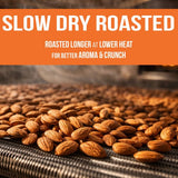 Roastery Coast - Daily Nuts Just Roasted Almonds | Almonds Bulk 3 LB | Unsalted Nuts| Slow Dry Roasted | Steam Pasteurized | Plant Protein | Gluten