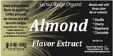 Almond Flavor Extract Organic 2 oz - Water Soluble, Sugar Free Flavor Drops for Coffee, Baking, Ice Cream, Drinks, Natural Food Grade Flavoring