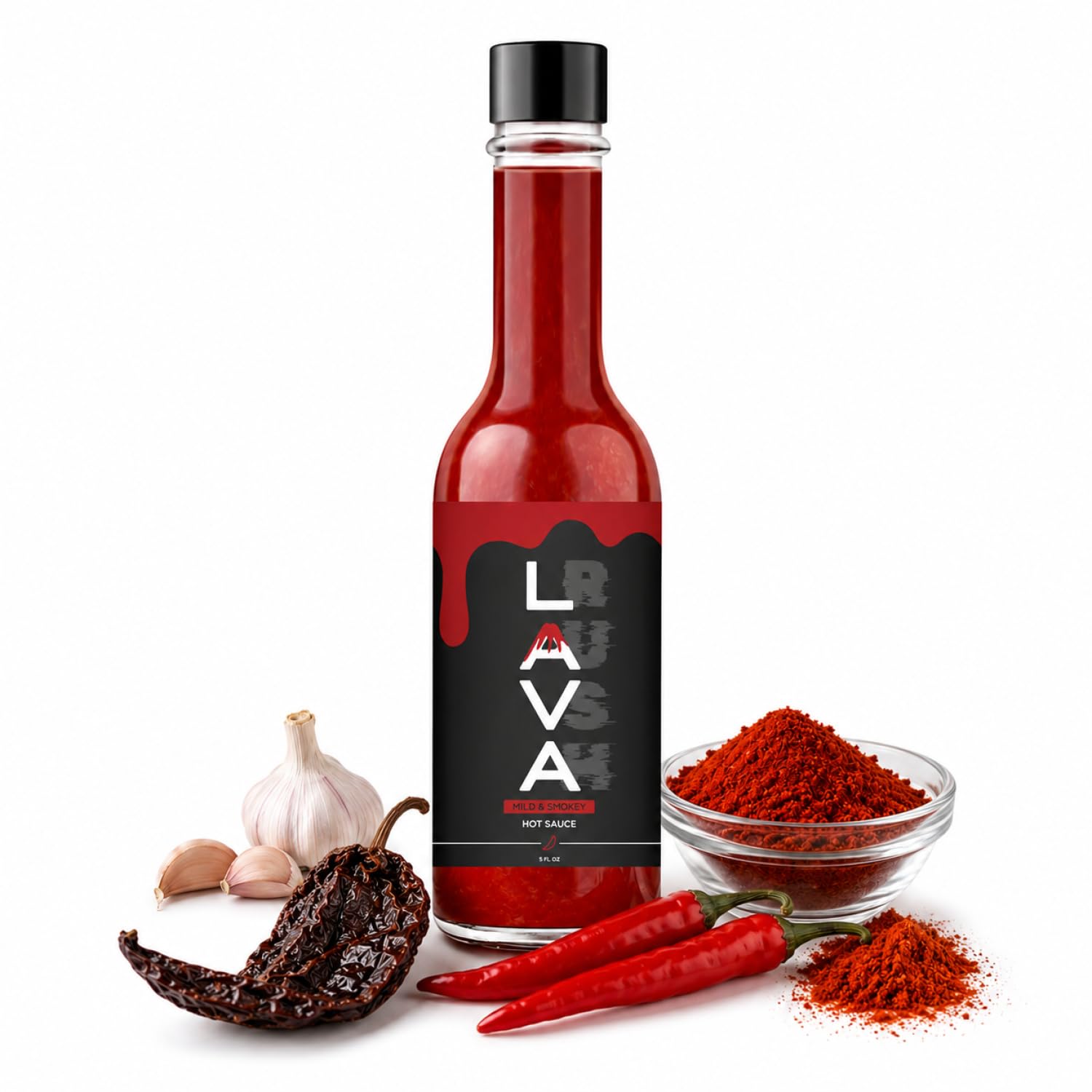 Lava Sauce by Landon Bridges | Smoky & Delicious Hot Sauce | Perfect for Spicy Food Lovers | Gourmet Flavor for Tacos, Wings, BBQ & More |