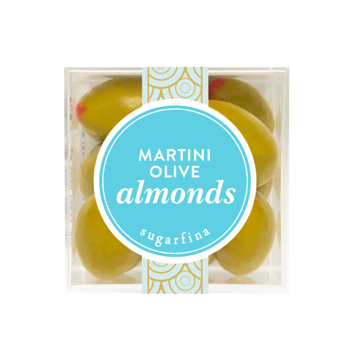 Sugarfina Martini Olive Almonds Small Candy Cube, Chocolate Bites, 2.5 oz, 4 Count